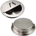 thumbnail image 3 of Juego de 2 tiradores empotrados para puertas correderas, tiradores redondos de acero inoxidable de 50 mm con tornillos de fijación JM, 3 of 5