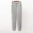 thumbnail image 2 of PEASKJP Mens Dress Pants Outdoor Sports Breathable Zipper Pockets Athletic Work Pants, Gray L, 2 of 3