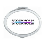 Urban Radio Stockholm Building Mirror Portable Fold Hand Makeup Double Side Glasses