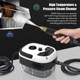 thumbnail image 3 of Autolavadora Limpiador de vapor de mano portátil de 2500 W, máquina de limpieza a vapor presurizada de alta temperatura con cabezales de cepillo para muebles de cocina, baño y coche, 3 of 7