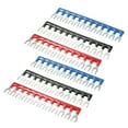 thumbnail image 4 of 6PCS Fork Type 600V 25A 5mm Pitch 12 Position PCB Terminal Strip Jumper Block, 4 of 4