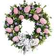 thumbnail image 1 of Easter Wreath with Colorful Eggs Easter Wreath Decorations Home,Artificial Pink, 1 of 7