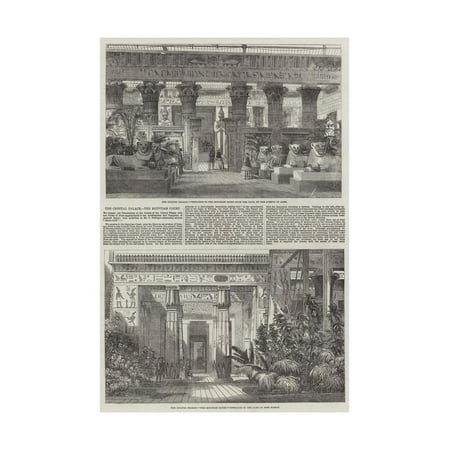 - The Crystal Palace, the Egyptian Court Print Wall Art