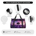 thumbnail image 4 of Picia Lavender Field Sunset Print Travel Duffle Bag,Weekender Bags for Women with Shoe Compartment, Gym Duffel Bag with Wet Pocket, Hospital Bags for Labor and Delivery, 4 of 7