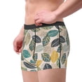 thumbnail image 3 of Bingfone Vintage Leaves Men's Underwear - Casual Stretch Boxer Briefs-Small, 3 of 7