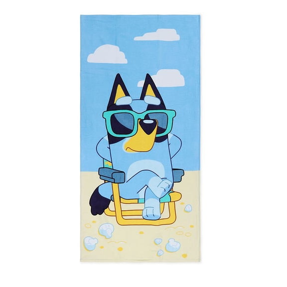 Bluey Lounging Beach Towel
