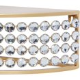 thumbnail image 5 of Metal Geometric Wall Shelf with Crystal Embellishments, Set of 2 5", 5"H, Gold, 5 of 8