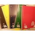 thumbnail image 1 of Norcom 77105-12 Quad Ruled Notebook, Assorted Colors - 10.5 x 8 in., 1 of 1