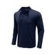 thumbnail image 2 of Sunloudy Camiseta de manga larga para hombre, cuello alto, color sólido, jersey con escote de cremallera suave, tops informales ajustados para hombre Sunloudy S M L XL XXL, 2 of 6