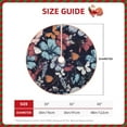 thumbnail image 4 of Kll Flowers Ad Butterflies Christmas Tree Skirt 36",Party Decorations Farmhouse For Christmas Decorations Holiday Party, 4 of 8