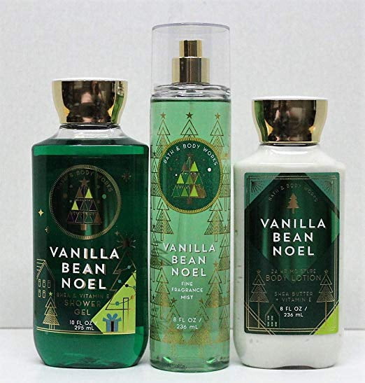 Bath and Body Works Vanilla Bean Noel Shower Gel, Body Lotion, Fine ...