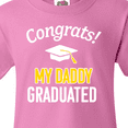 thumbnail image 4 of Inktastic Congrats My Daddy Graduated with cap Youth T-Shirt, 4 of 5