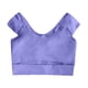 thumbnail image 5 of Sujetador deportivo largo acolchado para mujer - Top de entrenamiento de yoga con aberturas, camiseta sin mangas con tirantes para gimnasio, 5 of 5