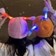 thumbnail image 3 of Jumpingount Gorro de invierno tejido con fibras acrílicas, tentáculos moldeables y pequeño monstruo brillante, bonito gorro brillante Sombreros verde oscuro, 3 of 6