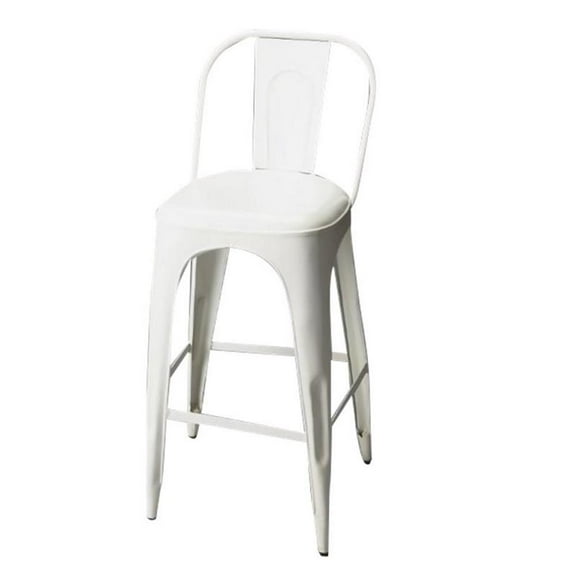 Beaumont Lane 26" Bar Stool in White