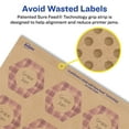 thumbnail image 5 of Avery Kraft Brown Hexagon Labels, 1-1/2" x 1-47/54", 500 Labels, 5 of 9