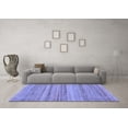 thumbnail image 3 of Ahgly Company Indoor Rectangle Abstract Blue Modern Area Rugs, 4' x 6', 3 of 4
