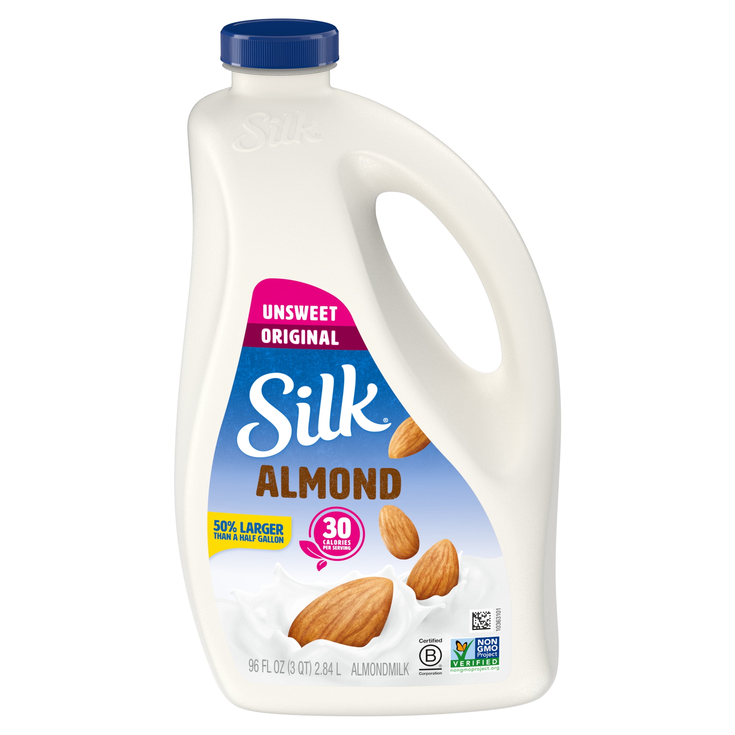 Silk Unsweetened Almond Milk, 96 Oz
