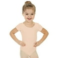 thumbnail image 1 of Elowel Toddler Leotard for Girls Basic Short Sleeves for Gymnastic Dance Ballet Nude Pink Size 4-6, 1 of 7