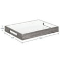 thumbnail image 2 of Kate and Laurel Ehrens Decorative Wood Tray, Gray/White 13x17, 2 of 10