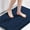 Navy, variant on Microfiber Bath Rugs Chenille Floor Mat Ultra Soft Washable Bathroom Dry Fast Water Absorbent Bedroom Area Rugs, 24 x 42 - Inch, Aqua Haze