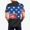 thumbnail image 3 of Balery Shark With USA Flag Printed Men’s Short Sleeve Polo Shirt, Midweight Men's Shirt,Golf Polo shirts -4X-Large, 3 of 8