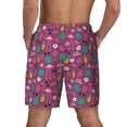 thumbnail image 2 of Haiem Summer Flamingo Mens Swim Trunks with Compression Liner 2 in 1 Swimming Shorts Stretch Swimwear Quick Dry,Board Shorts-Medium, 2 of 9