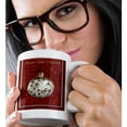 thumbnail image 2 of 3drose, Buone Feste Natalizie, Merry Christmas in Italian, Red Berries, 11oz Mug, 2 of 6