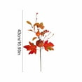 thumbnail image 3 of Diceymbol Maple Leaf Cuttings 17 Inch Velvet Bouquet Halloween Home Party Decor, 3 of 7