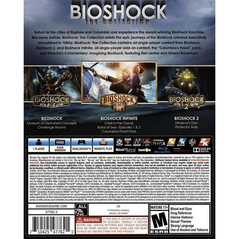 BioShock: The Collection - Sony Playstation 4, PS4