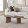 thumbnail image 4 of Evelyn&Zoe Scandinavian 48" Wide Antiqued Gray Oak Coffee Table, 4 of 7