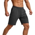thumbnail image 7 of TEAJOPSUU Men's Casual Shorts Elastic Waist Drawstring Lightweight Breathable Beach Shorts with Pocket Black, 7 of 7