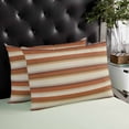 thumbnail image 4 of Brown Beige Throw Pillow Cover 24 x 36 Inch Decorative Pillow Cover Country Abstract Gradient Striped Texture Lumbar Pillowcase Seasonal Rectangle Cushion Case for Couch Sofa Bed Living Room, 4 of 7