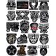 thumbnail image 1 of Pegatinas Para Casco De Motocicleta – 100% Vinilo – Pegatinas Para Adultos – Calcomanías De Motocicleta Badass Incluyendo Calaveras Bandera Americana – Paquete De 20, 1 of 5