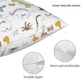 thumbnail image 3 of Fuzoiu Dinosaur Print Square Pillow Cover,Hidden Zipper Design,Luxury Square Pillow Case, Throw Pillow,Couch Cushion-26"x26", 3 of 7