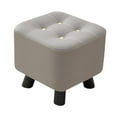 thumbnail image 3 of Tongina Small Footstool Ottoman Stool Stylish Stable Foot Rest Stool Shoe Changing Stool for Office Playroom Living Room Home Bedroom Grey, 3 of 8