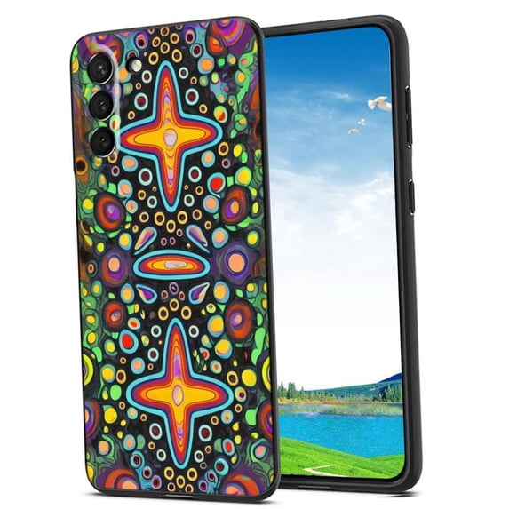 Compatible with Samsung Galaxy S22+ Plus Phone Case, Abstract-Psychedelia-Hippie-30 Case Silicone Protective for Teen Girl Boy Case for Samsung Galaxy S22+ Plus