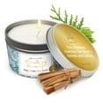 thumbnail image 2 of Magnificent 101 Affirmations Sage, Cedar, Palo Santo, Sprinkle of sage Leaves Smudge Candle for House Energy Cleansing, Banishes Negative Energy - Soy Wax Tin Candle (I Create My D, 2 of 6
