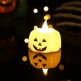 thumbnail image 2 of Halloween Decoración Paquete de 1 vela LED con luz parpadeante, Halloween Decoración, adornos de ambiente, iluminación exterior de Halloween(Buy 2 save 10%), 2 of 3