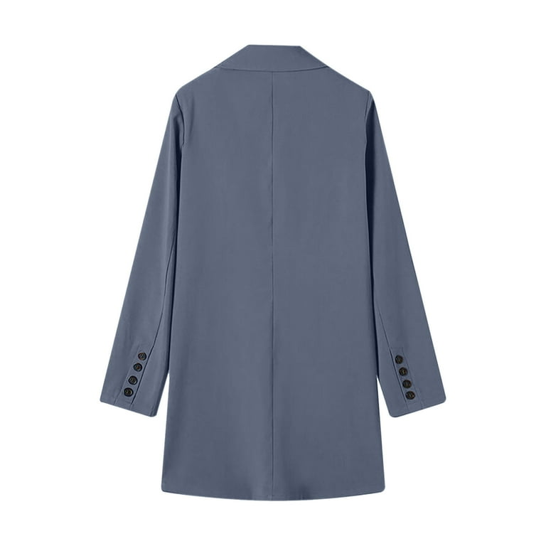 Wool Trench Coats for Women Winter Fall Fashion Notch Collar