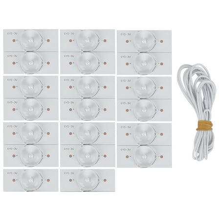 

3V SMD Lamp Beads with Fiberglass Board Concave Lens Fliter Strips for LED TV Repair20pcs