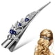 thumbnail image 1 of Pinza de pelo de cocodrilo de cristal, pasador de pelo de pico de pato ostentoso, accesorio decorativo para el cabello para uso diario, 1 of 6