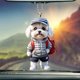 thumbnail image 3 of Mochila Acrílico Personalizado Ganfancp Cachorro Hombre Navidad Teddy Llavero, 3 of 4