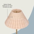 thumbnail image 4 of Décor Living Bali 1-Light Boho Floor Lamp with Rattan Shade, 61” Height, Weighted Base, for Living Room, Bedroom, Study, Office, 4 of 8