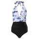thumbnail image 4 of MKLEKYY Trajes De Baño Mujer Curvy Women'S Swimsuits Tummy High Waisted Bathing Suit Wrap Tie Back Monokini Frontcross Swimwear 1 Piece Swimsuit 179, 4 of 5