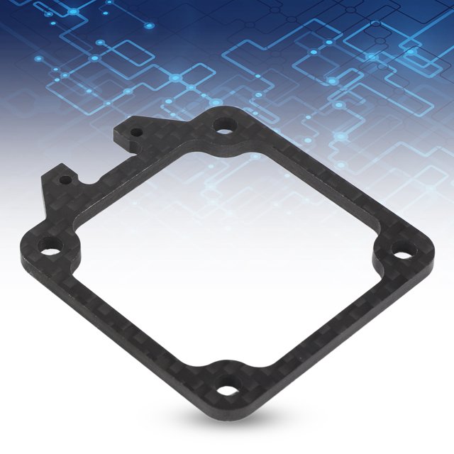 RC ESC Switch Mount, Wear RC ESC Fixed Plate Holder Replacement Easy Installation Stable Lightweight Carbon Fiber for 1/5 Series RC Car