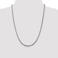 thumbnail image 4 of 925 Sterling Silver Spiga Wheat Chain Necklace Antiqued 3.25 mm Solid Square 24 inch, 4 of 4