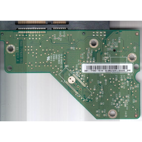 WD2500AAKX-00ERMA0, 2061-771640-103 AA, WD SATA 3.5 PCB