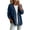 Dark Blue #031, variant on Womens Classic Button Front Breathable Stretch Denim Jacket Relaxed Fit Lightweight Casual Long Sleeve Cardigan Coat, XL