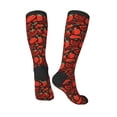 thumbnail image 5 of Lsque Tomatoes And Chili Printed Crew Socks Men's Women's LightWeight Thin Casual Calf Socks ,Knee High Socks,Cotton Socks, 5 of 9